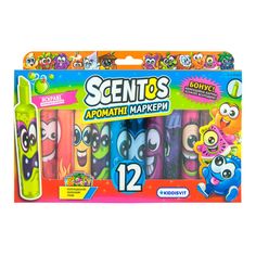 Акція на Набір маркерів Scentos Штрих 12 кольорів (40641) від Будинок іграшок