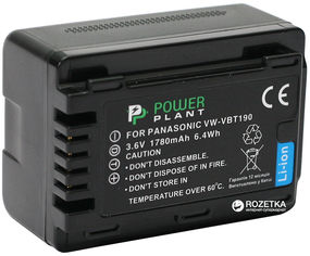 Акция на Аккумулятор PowerPlant для Panasonic VW-VBT190 (DV00DV1412) от Rozetka UA