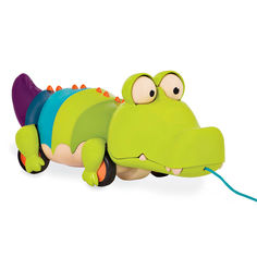 Акція на Іграшка-каталка Battat Крокодил Клац-клаус (BX1674Z) від Будинок іграшок