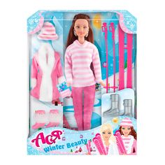 Акция на Кукла Ася Зимняя красавица брюнетка 28 см (35130) от Будинок іграшок