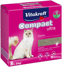 Акція на Наполнитель туалетов для кошек Vitakraft Compact 8 кг (4008239140319) від Rozetka UA