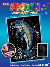 Акция на Набор для творчества Sequin Art Blue Dolphin 25х34 см (SA1516) от Rozetka UA