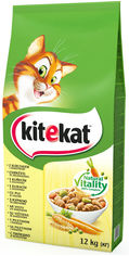 Акция на Сухой корм для котов Kitekat Курочка с овощами 12 кг (5900951013072) от Y.UA