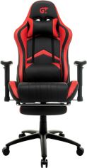 Акція на Кресло для геймеров GT RACER X-2534-F Black/Red від Rozetka UA