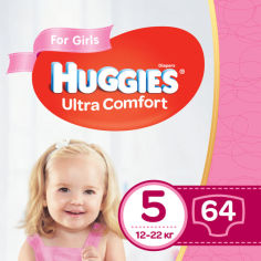 Акція на Подгузники Huggies Ultra Comfort 5 Giga для девочек 64 шт. (5029053543703) від Rozetka UA