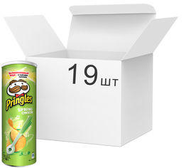 Акція на Упаковка чипсов Pringles Spring Onion Зеленый лук 165 г х 19 шт (5053990144334) від Rozetka UA