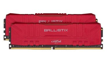 Акція на Память для ПК Micron Crucial DDR4 3600 16GB KIT (8GBx2) Ballistix Red (BL2K8G36C16U4R) від MOYO