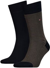 Акція на Набор носков Tommy Hilfiger Socks Small Stripe 2-Pack Men 342029001-150 39-42 2 пары (8718824567365) від Rozetka UA