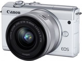 Акція на Фотоаппарат Canon EOS M200 15-45mm IS STM Kit White (3700C032) від Rozetka UA