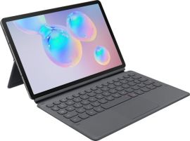 Акція на Чехол-клавиатура Samsung для Galaxy Tab S6 (T860/865) Book Cover Keyboard Gray від MOYO