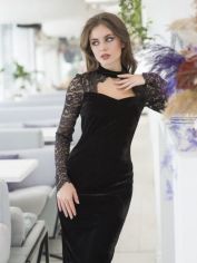 Акція на Платье ELFBERG 424 48 Черное (2000000358970) від Rozetka UA