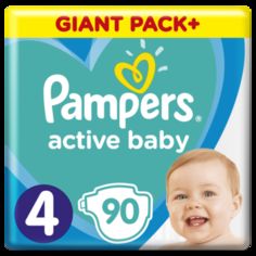 Акція на Подгузники Pampers Active Baby 4 (9-14 кг), 90 шт. від Pampik