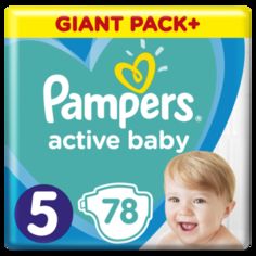 Акция на Подгузники Pampers Active Baby 5 (11-16 кг), 78 шт. от Pampik