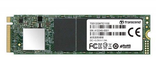 Акція на SSD накопитель TRANSCEND MTE110 512GB M.2 NVMe PCle 3.0 4x 2280 (TS512GMTE110S) від MOYO
