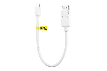 Акция на Кабель KITs MiniDisplayPort to DisplayPort(AM/AM), white, 0.3m от MOYO