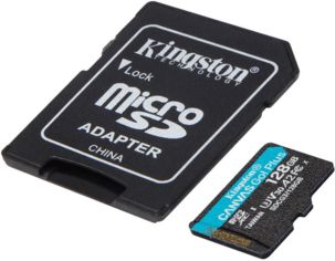 Акція на Карта памяти Kingston microSDXC 128GB Canvas Go Plus 170R A2 U3 V30 + Адаптер (SDCG3/128GB) від MOYO