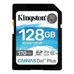 Акция на Карта памяти Kingston SDXC 128GB Canvas Go Plus 170R C10 UHS-I U3 V30(SDG3/128GB) от MOYO