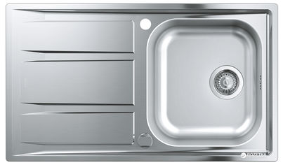 Акція на Кухонная мойка GROHE Sink K400 860x500 31566SD0 сатин від Rozetka UA
