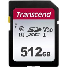 Акция на Карта памяти Transcend SDXC 512GB Class 10  UHS-I R95/W40MB/s (TS512GSDC300S) от MOYO
