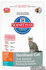 Акция на Сухой корм Hills Science Plan Feline Young Adult Sterilised Cat со вкусом тунца 1.5 кг (9352,08) (052742935201) от Rozetka UA
