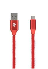 Акция на Кабель 2E Fur USB 2.4 to Micro USB Cable 1m Red от MOYO