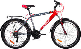 Акция на Велосипед Ardis Santana 24" 15" 2021 Серый с красным (0709) от Rozetka
