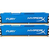 Акция на Набор HyperX OC KIT DDR3 2x4Gb 1866Mhz CL10 Fury Blue (HX318C10FK2/8) от Foxtrot