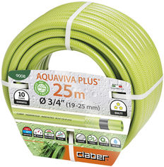 Акция на Шланг поливочный Claber Aquaviva Plus 3/4" 25 м Салатовый (90080000) от Rozetka UA