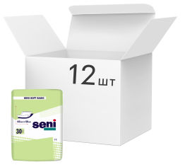 Акція на Упаковка одноразовых пеленок Seni Soft Basic 40х60 см 4 пачки по 30 шт (SE-091-B030-001) від Rozetka UA