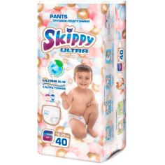 Акція на Подгузники-трусики Skippy Pants Ultra 6 (14-25 кг), 40 шт. від Pampik
