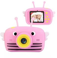 Акція на Цифровой детский фотоаппарат XoKo KVR-100 Bee Dual Lens розовый (KVR-100-PN) від Stylus