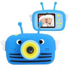 Акция на Цифровой детский фотоаппарат XoKo KVR-100 Bee Dual Lens голубой (KVR-100-BL) от Y.UA