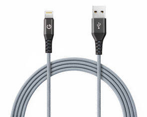 Акция на Kабель Energea AluTouch 1.5m MFI USB to Lightning (Dark Gray) от Citrus