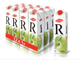 Акція на Упаковка сока Rich Combifit Яблочный 1 л х 12 шт (4607042439841) від Rozetka UA
