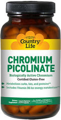 Акція на Жиросжигатель Country Life Chromium Picolinate 200 капсул (015794016809) від Rozetka UA