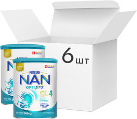 Акція на Упаковка смеси Nestle NAN 4 с 18 месяцев 800 г х 6 шт (7613034698933) від Rozetka UA