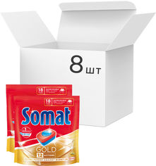 Акція на Упаковка таблеток для посудомоечной машины Somat Gold 18 таблеток х 8 шт (9000101334920) від Rozetka UA