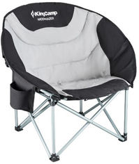 Акція на Раскладной стул KingCamp Moon Camping Chair with Cooler Black/grey (KC3989 black/grey) від Rozetka UA