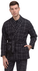 Акция на Пижамный пиджак Enrico Coveri ЕР5063 XL Синий (ROZ6300000677) от Rozetka UA