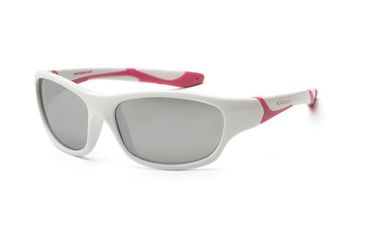 Акция на Детские солнцезащитные очки Koolsun Sport бело-розовые (Размер 3+) (KS-SPWHCA003) от MOYO