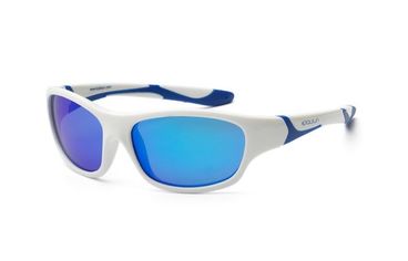 Акція на Детские солнцезащитные очки Koolsun Sport бело-голубые (Размер 3+) (KS-SPWHSH003) від MOYO
