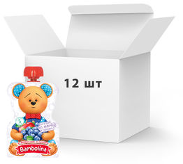 Акция на Упаковка фруктового пюре Bambolina Яблоко-голубика с 5 месяцев 90 г х 12 шт (4813538007214) от Rozetka UA