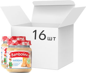 Акция на Упаковка пюре Bambolina Цыпленок 100 г х 16 шт (4813538007047) от Rozetka UA