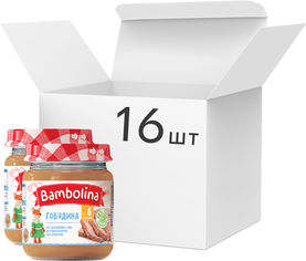 Акция на Упаковка пюре Bambolina Говядина 100 г х 16 шт (4813538007030) от Rozetka UA