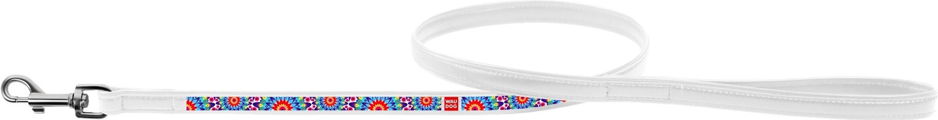 Акция на Поводок Collar WauDog с рисунком Цветы 122 см 25 мм Белый (379215) (4823089310022) от Rozetka UA