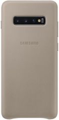 Акция на Панель Samsung Leather Cover для Samsung Galaxy S10 Plus (EF-VG975LJEGRU) Gray от Територія твоєї техніки