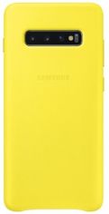 Акція на Панель Samsung Leather Cover для Samsung Galaxy S10 Plus (EF-VG975LYEGRU) Yellow від Територія твоєї техніки