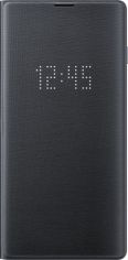 Акция на Чехол-книжка Samsung LED View Cover для Samsung Galaxy S10 (EF-NG973PBEGRU) Black от Територія твоєї техніки