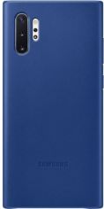 Акция на Чохол Samsung Leather Cover для Samsung Galaxy Note 10 Plus (EF-VN975LLEGRU) Blue от Територія твоєї техніки