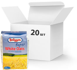 Акция на Упаковка овсяных хлопьев Bruggen Super White Oats 500 г х 20 шт (4008713763812) от Rozetka UA